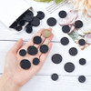 BENECREAT 33Pcs Black Book Binding Discs 06 08 09 ABS Plastic Discbound Plastic Expansion Discs Binding Ring Discs for D