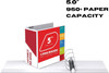3 Ring Binder Professional Angle D Ring Binder 5 Inch Presentation Folder for Standard Pages 85 x 11 with Pockets Crysta