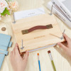 BENECREAT 8x10 Inch Wood Book Binding Kits Portable Book Press Rectangle Book Binding for DIY Bookbinding Books Supplies