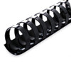 CFS Products Plastic Comb Binding Spines 34 Inch Diameter Black 150 Sheets 100 Pack 13034