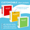White 3 Ring Binder 3 Inch Heavy Duty Large Binder with Clear View Cover for Office and School Big Rings Hold up to 625