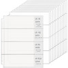 Chengu 24 Pcs 4 Pocket Currency Sleeves for 3 Ring Binder Clear Currency Album Bill Sleeves Holders Collection Binder Pl
