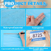 Lewtemi 24 Packs Race Bib Display Vinyl Protector Sheets Running Medal Hanger Display Clear Protective Medal Holder Plas