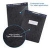 25 Blue Summit Supplies Report Covers with Sliding Bar Fastener Black Pressboard Report Covers Letter Size Durable 2 Cap