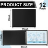gisgfim 12 Pcs 11 x 17 Pressboard Report Cover 3 Capacity Metal Prong Paper Fastener with Compressor Presentation Binder