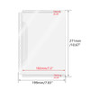 Mogoostry B5 Sheet Protectors 17 Hole Pocket Binder Sleeves with Side Flap Loose Leaf Inserts Folder Filing Bags for 9 2