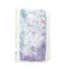 ChrisW 6PCS A5 6 Holes Binder Pockets Plastic Zipper Envelopes Pouch for A5 6Ring Binder Notebook Builtin Glitter Flakes