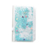 ChrisW 6PCS A5 6 Holes Binder Pockets Plastic Zipper Envelopes Pouch for A5 6Ring Binder Notebook Builtin Glitter Flakes