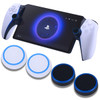 PS Portal Thumb Grips Black, Full Protection Analog Stick Cover Silicone Joystick Caps Anti-Scratch & Anti-Slip Thumbstick Replacement Thumb Grips Ca