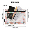 Capybara Binder Pouches 3 Ring for Boys Girls School Office College Supplies Cute Strawberry Flowers Doodle Pattern Penc