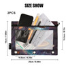 Star Cat Binder Pouches 3 Ring for Boys Girls School Office College Supplies Galaxy Space Pizza Alien Pencil Pouches Cas