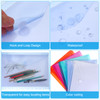 PATIKIL A4 Plastic Binder Pockets for 11 Ring Binder 10pcs Letter Size Pouch File Bag Document Binder Folders Organizer