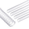 PATIKIL 13mm12 Plastic Spiral Binding Coils 20 Pcs Binding Spirals 105 Sheet Capacity 41 Pitch Binding Spirals for Bindi