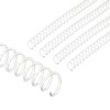 PATIKIL 13mm12 Plastic Spiral Binding Coils 20 Pcs Binding Spirals 105 Sheet Capacity 31 Pitch Binding Spirals for Bindi