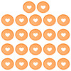 PATIKIL 35mm 112 Orange Plastic Round Book Binding Discs 22 Pcs Discbound Expansion Discs Plating Round Binder Rings for