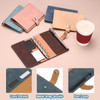 PATIKIL A7 PU Leather Binder Cover 6 Ring Loose Leaf Binder Protector Round Ring Binder Cover Refillable Notebook Binder