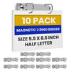 2 Ring Binder Mechanism Magnetic Ring Binder 1 Inch D Shaped Ring for Hanging A5 Paper Size 55 x 85 Inch Half Letter Pac