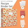 Jot Mark 85 x 11 Sturdy 3 Ring Recipe Binder with SpillProof Clear Binder Sleeves Sheet Protector 30 DualSided Recipe Ca