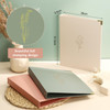Gueevin 3 Pcs Aesthetic 3 Ring Binder for Women Sturdy 1 Inch Ring Binder Fits Letter Sized Paper with Pocket Organize f