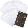 Henoyso 45 Pcs 85 x 14 Menu Cover Rigid Print Protectors Clear Heavy Duty Menu Holder Poster Protector Sleeve Hard Plast