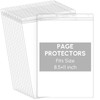 Sinload 20 Pcs Heavy Duty Sheet Protectors 85 x 11 Inch Job Ticket Holder Waterproof Resealable Zip Page Wall Sign Holde