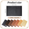 WEBEEDY 14 Pcs Book Cloth for Book Binding14x10 Inch PU Leather Surface and Paper Backed7 Colors Books Album Scrapbookin