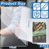 Henoyso 5 Pcs 11 x 17 Rigid Print Protectors Heavy Duty Hard Plastic Sheet Page Protectors Crystal Menu Holder Clear Pos