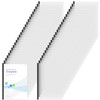 100 Pcs Clear Report Covers with Sliding Bars Sliding Bar File Folder Binder Plastic Report Folder for File Paper Book R
