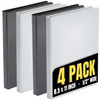 1InTheOffice 3 Ring Binder 12 inch 12 Capacity View Binder 2 White 2 Black 12 Inch