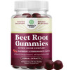 Flow Boosting Beet Root Gummies - Invigorating Beet Gummies for Adults Nitric Oxide Energy & Heart Health Support with Grapeseed Pomegranate & Vitami