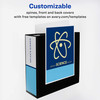 Avery Durable View 3 Ring Binder 4 Inch EZD Rings 2 Black Binders 09800