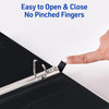 Avery HeavyDuty View 3 Ring Binder 1 Inch One Touch Slant Rings 250Sheet Capacity DuraHinge 14 Inch Wide Spine Customiza