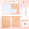 Ctosree 5 Sets 1 Inch Heavy Duty 3 Ring Binder with 2 Pockets with 5 Tab Dividers 85 x 11 Inch Plastic Film and File Fol