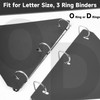 Full Page Flat Sheet Lifters Page Protectors for Letter Size 11 x 85 3 Hole Binder Separators for Binder Page Protectors