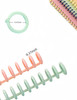 Bepisof 10Pack 047Inch Plastic 30 Ring Durable Binding CombsMulticolor Binding Spines Easy to Use Plastic Binding Coils