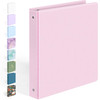 BinderX Extra Durable 3 Ring Binder Round Rings 1 Inch Binder Fits 175 Sheets of 85x11 Paper Customizable View Cover wit