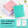 2 Pack BinderX Extra Durable 3 Ring Binder 2 Inch Binder Round Ring Fits 900 Sheets of 85x11 Paper Customizable View Cov