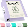 Sooez BinderX Extra Durable 3 Inch 3 Ring Binder DRing Large Binders Holds 670 Sheets of 85x11 Paper Customizable View C