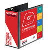4 Pack of 6 Inch 3 Ring Binder with Locking Angle D Rings Professional Heavy Duty Large Storage Binder with Pockets Fits