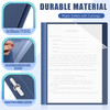 Teling 150 Pcs Plastic Report Covers with 3 Prong Clear Front Resume Folder Business Report Covers Bulk Presentation Fol