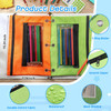Tinlade 100 Pcs 3 Ring Binder Pencil Pouches Zipper Pouches Case with Mesh Window Ring Binder Pencil Bags Case for Chris