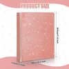 Geyoga 10 Pieces 3 Rings Binder Glitter 1 Inch Round Ring Binder Organizer Hold 300 Sheet fit 85 x 11 Paper File Folder