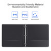 3 Ring Binder 2 Inch ViVin Sturdy 2Round Ring Binder with 2 Interior Pockets Clear View Cover PVCFree Fits 400 Sheets of