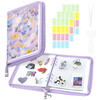 Ospelelf Sticker Organizer Binder Stickers Storage Book Includes Transparent Pockets Release Paper Essential for Scrapbo