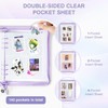 Ospelelf Sticker Organizer Binder Stickers Storage Book Includes Transparent Pockets Release Paper Essential for Scrapbo