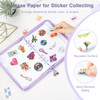 Ospelelf Sticker Organizer Binder Stickers Storage Book Includes Transparent Pockets Release Paper Essential for Scrapbo