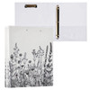 SDMKA Flowers and Plants 3Ring Binder 15 Inch 1 Pack Round Ring Binder Holds 200 Sheets with 3 Inside Pockets for Office