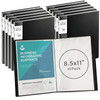 10 Pieces Portfolio Folder Binder with Plastic Sleeves 85 x 1130 Pocket Presentation Book with Sheet Protectors Book Bin