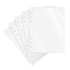 Dajino 20 Sheets Clear Binder Sleeves Pocket Sheets Protectors Double Sided Plastic Sleeves for Binder Refill Photo Card