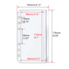 Mogoostry A6 Ziplock Pockets 12pcs Clear PVC Flat Sealing Zipper Pouches with Side Open Zipperless Pocket Storage Bag
